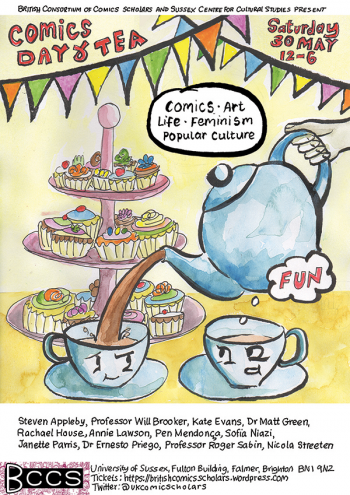 Comics Tea Party flyer
