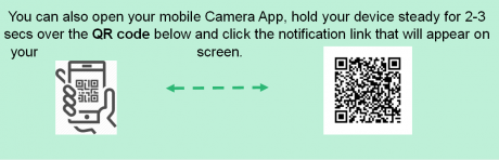 QR code a2v with instructions