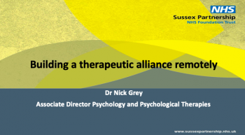 Building a strong therapeutic alliance