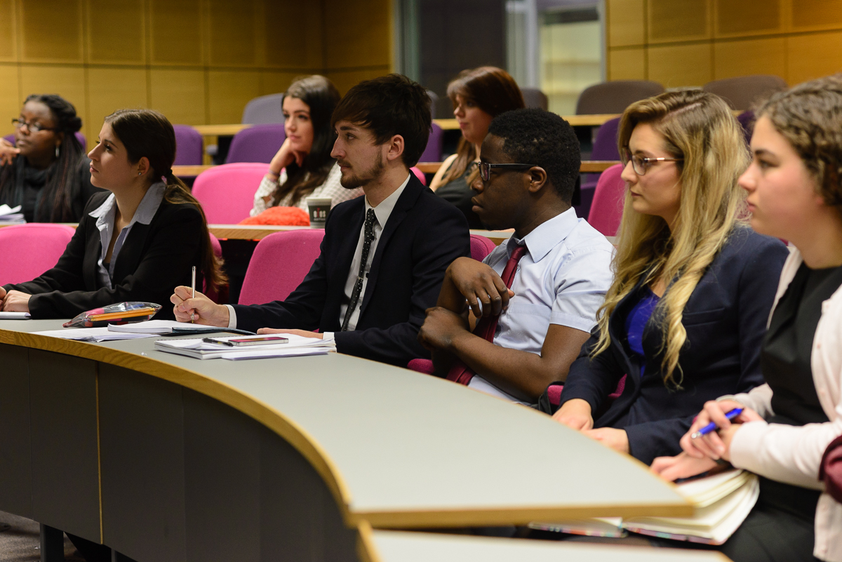 Students enjoying a lecture