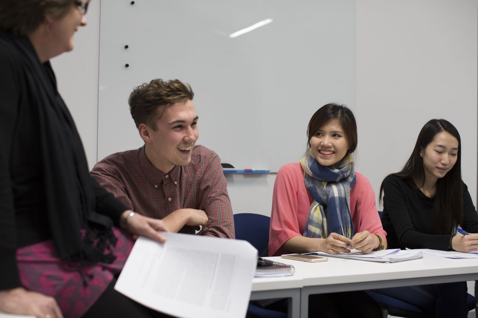 Students in a seminar at the University of Sussex