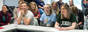 A group of students and academics from the School of Education, representing our people and contacts