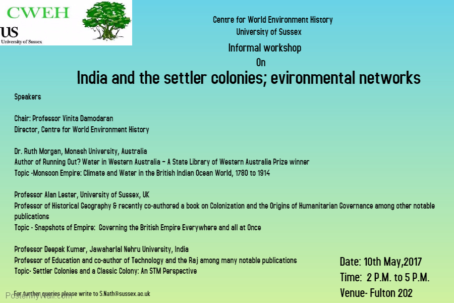 India and the Settler Colonies - Environmental Networks