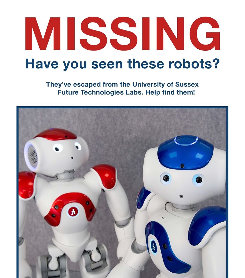 Missing robots poster