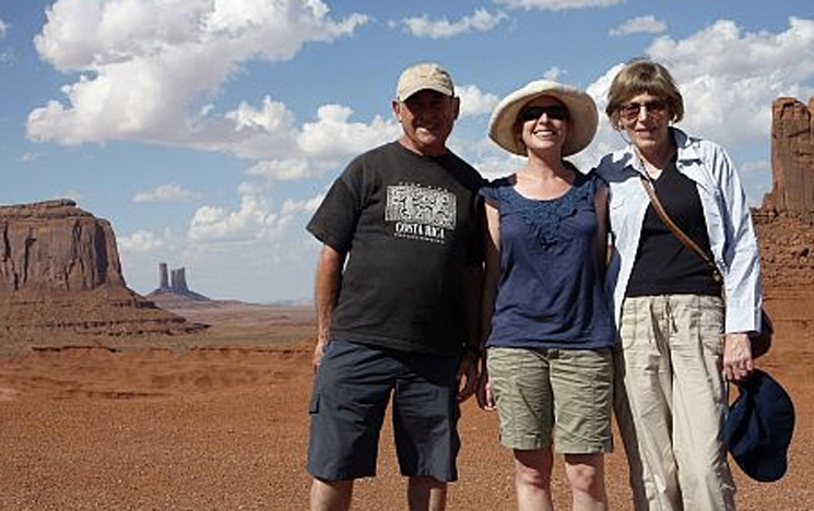 Mike and Doreen on holiday