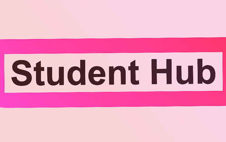 The internal student hub website