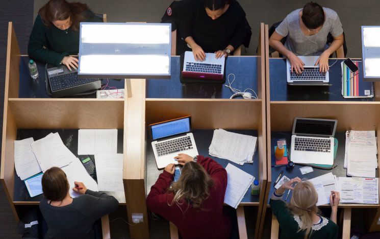 ICON: image of students working