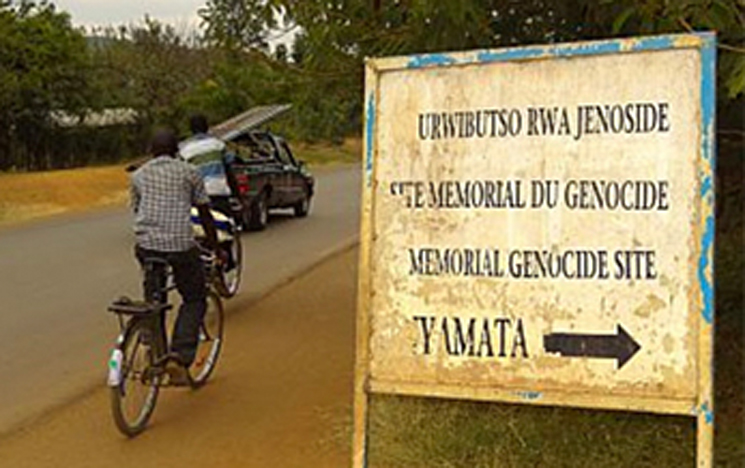 A person on a bike in the Great Lakes Region of Africa