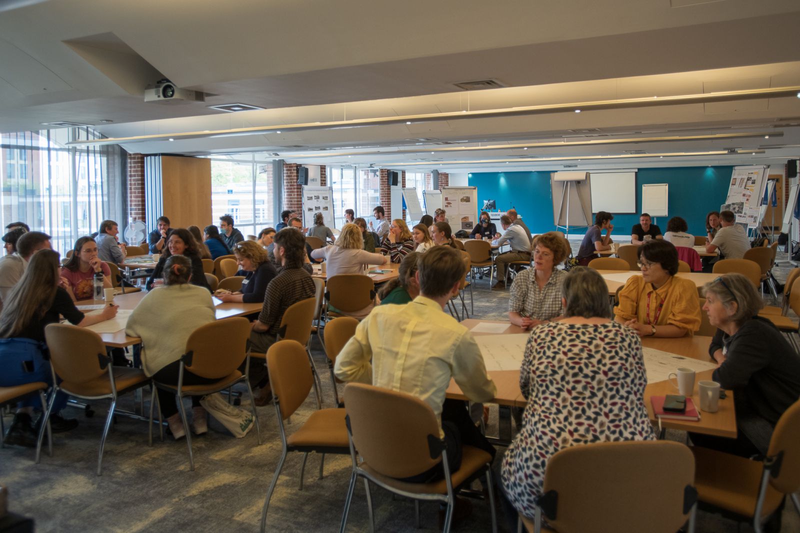 Group discussing biodiversity ideas for the University of Sussex campus