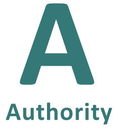 The letter A followed by the word Authority