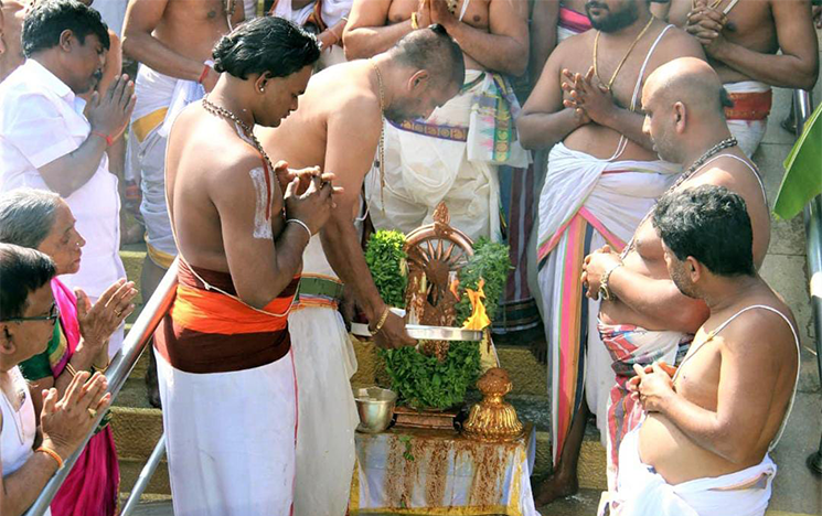 Image of men attending ceremony