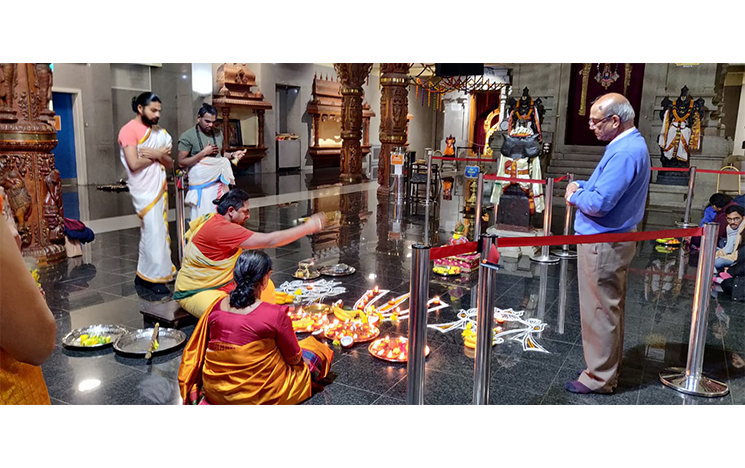 
Image  of people watching ceremony