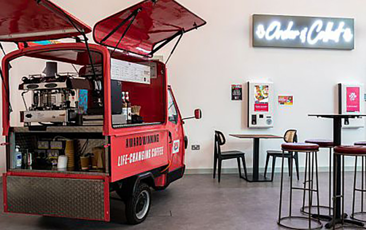 The Tuk Tuk inside the Student Centre