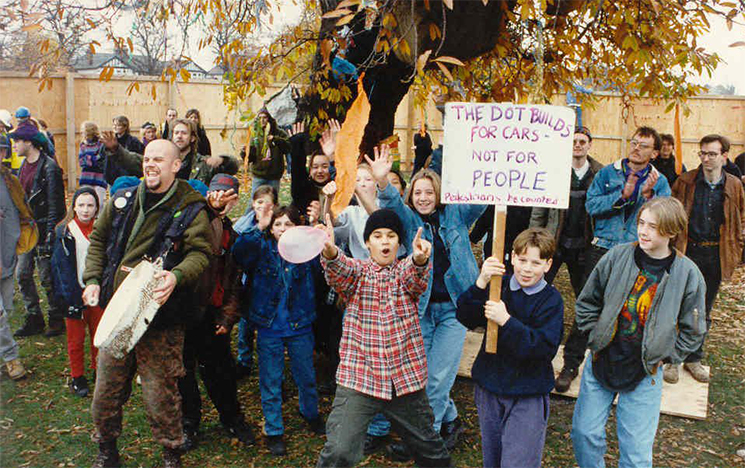 A group of protesters