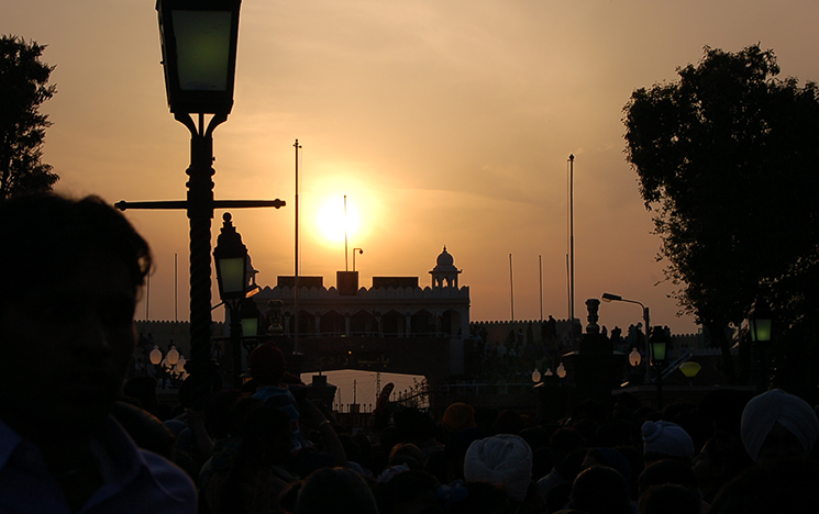 India - Pakistan border-crossing during pilgrimage tour in Panjab