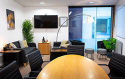 One of the MBA study rooms available to use during your studies.