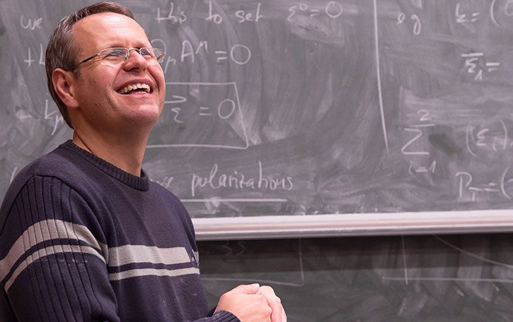 Photo of a professor