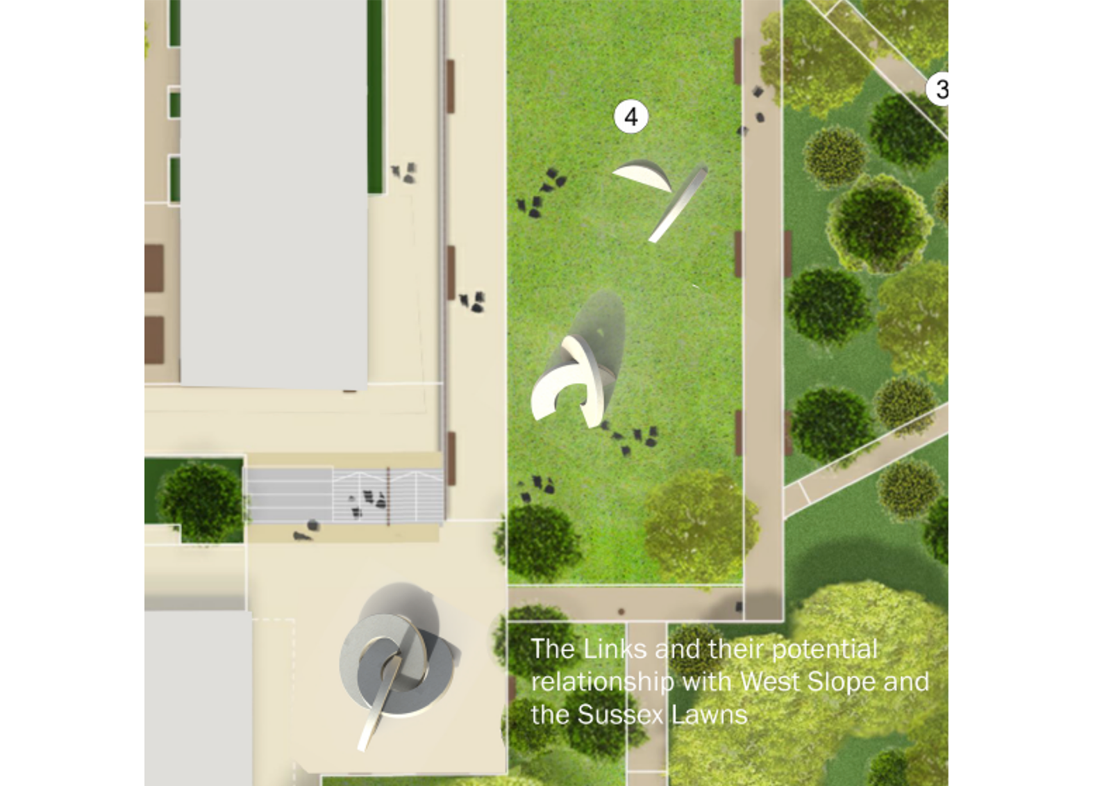 Location of the Links on Sussex Lawns