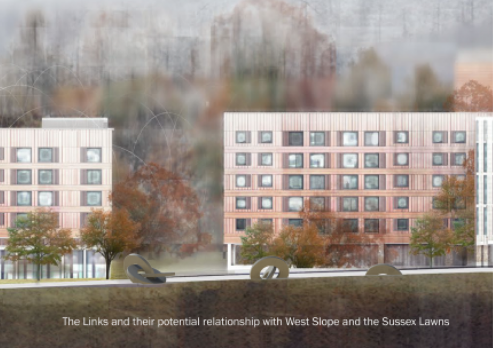 Side profile of the Links on Sussex Lawns