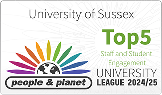 People and Planet top 5 staff and student engagement university league 2024/25.