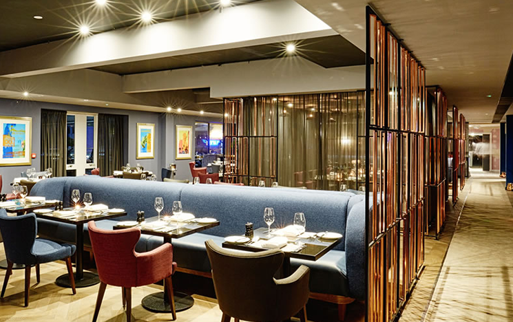 Interior of Malmaison restaurant