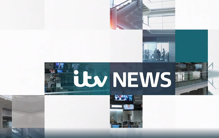 ITV News wording on a white background.