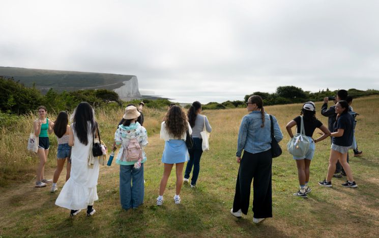 Summer School students in Cuckmere Haven