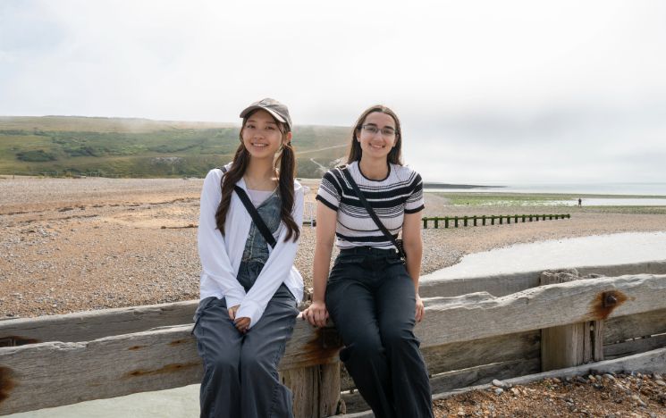 Summer School students at Cuckmere Haven
