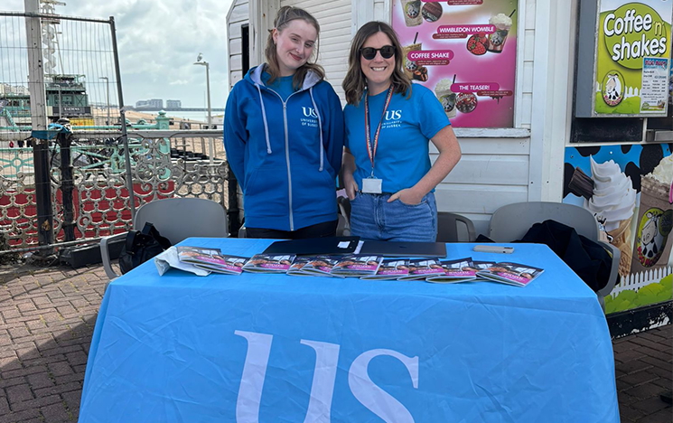 Uni&You stall set up and manned by volunteers