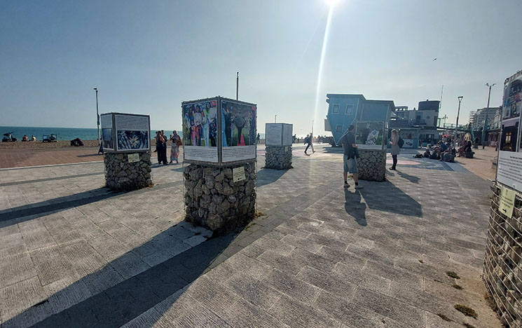 Gallery exhibition on Brighton seafront