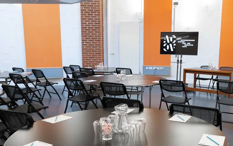 Round tables and chairs