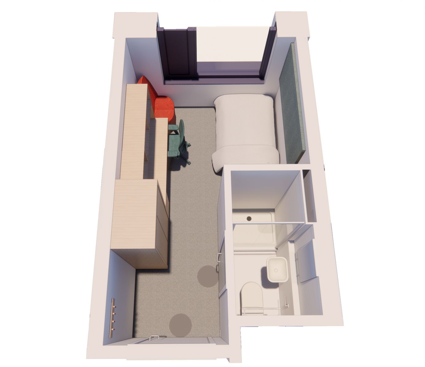 West Slope ensuite bedroom floorplan