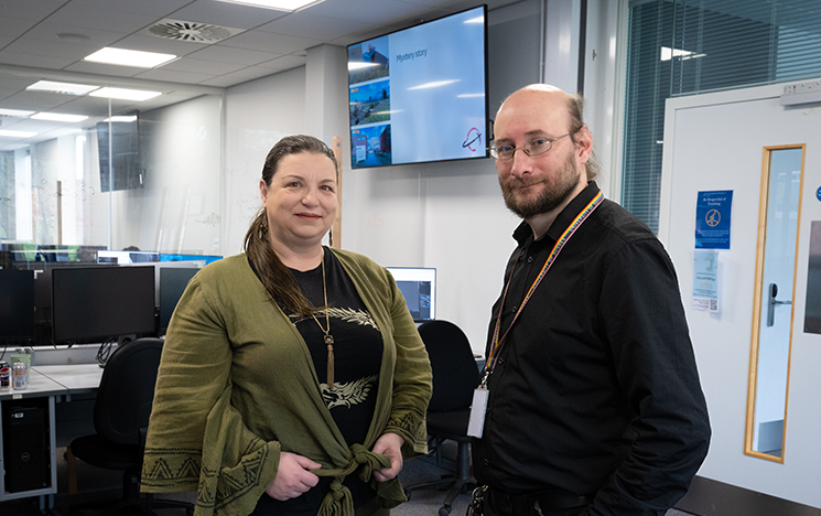 A profile image of Dr Evgenia Anagnostopoulou and Dr Dan Creed