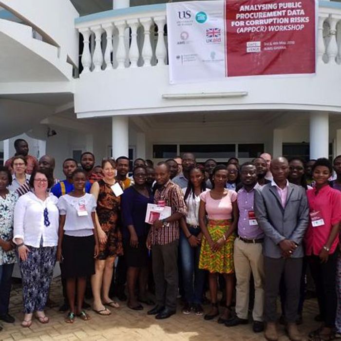 Group photo of those involved in the anti-corruption workshop in Ghana