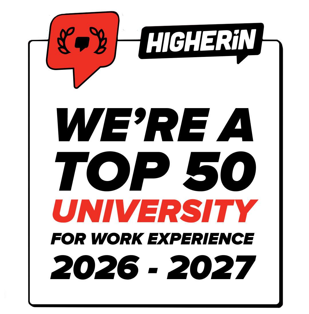 HigherIn Top 50 University Work Experience Award 2026 logo