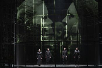 Image of new production of Fidelio on stage at Glyndebourne Opera House