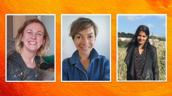 Profile photos of Effie Makepeace, Abby Dunn and Shalini Nair.