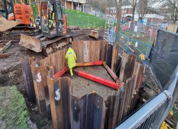 West Slope work being carried out near Essex House