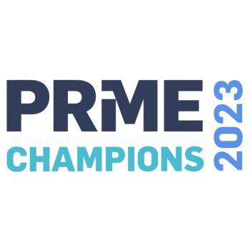 Text logo for PRME Champions 2023