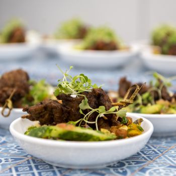 Delicious food in a bowl