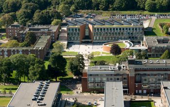 Aerial view of campus