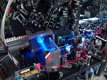 Image of the strontium lattice atomic clock at NPL used in the project