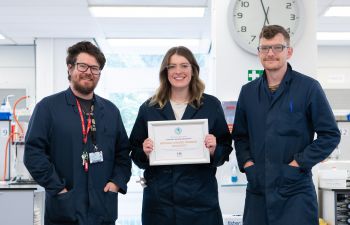Chemistry team showing their Bronze Award.