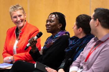 Jane Farrell, Lela Kogbara, Dr Zahira Jaser and Dr Benjamin Everley