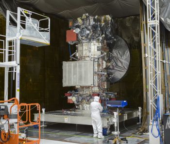 spacecraft inside tent