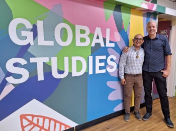 Juan Ruben Ruiz Zevallos and Dr Evan Killick at the School of Global Studies, Summer 2023