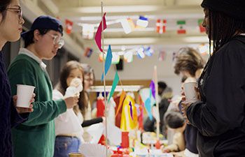 stalls at the International Societies fair in Jubilee