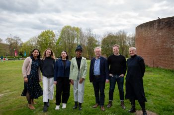 Winners and judges of this year's Pitch for the Planet competition.