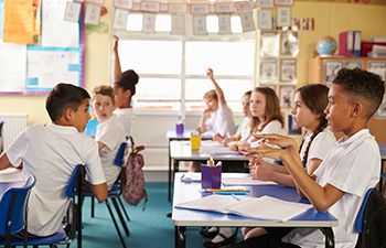 Children in a classroom