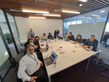 Kick-off meeting of the UKTIN Academic Strategy Group, Chaired by Prof. Maziar Nekovee (Photo Courtesy of Kostas Katsaros, UKTIN)